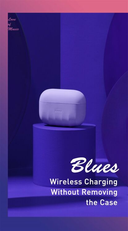 Захисний чохол BASEUS Shell Pattern для Apple AirPods Pro - Black: фото 9 з 19