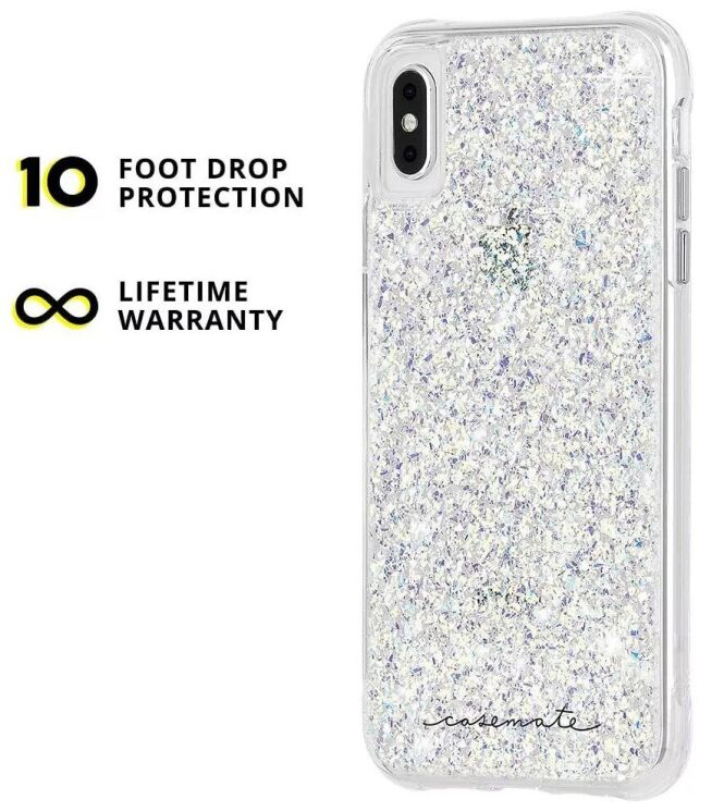Защитный чехол Case-Mate Twinkle Glitter для Apple iPhone XS Max - Gold: фото 3 из 9