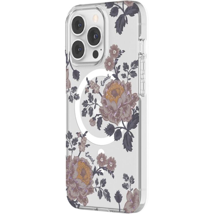 Защитный чехол Coach Protective Case MagSafe для Apple iPhone 13 Pro - Moody Floral: фото 2 из 5