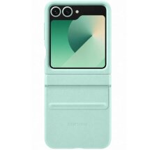 Защитный чехол Copiex Leather Cover (FF) для Samsung Galaxy Flip 6 - Turquoise: фото 1 из 6