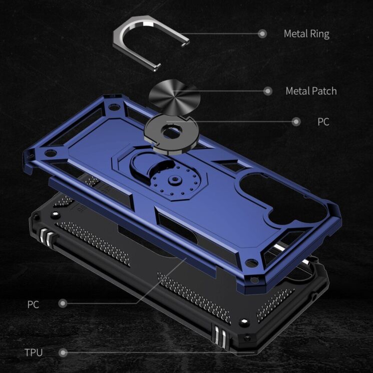 Защитный чехол Deexe Armor Case для Samsung Galaxy A55 (A556) - Blue: фото 2 из 7
