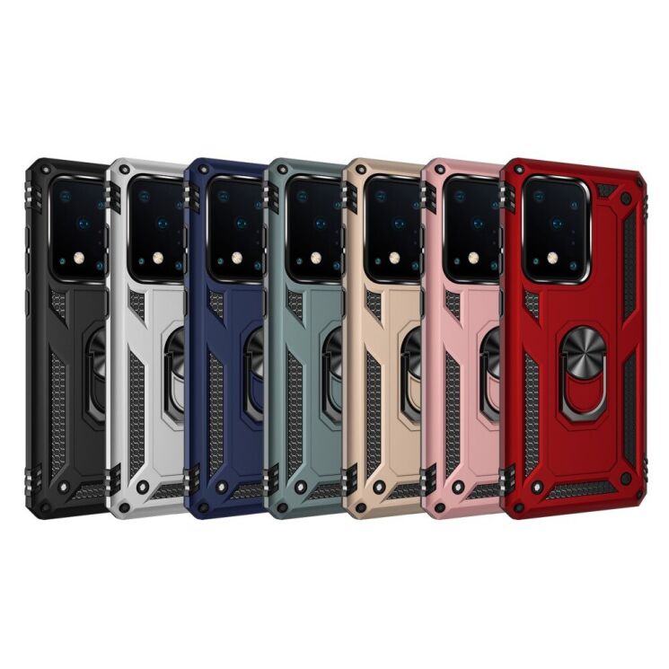 Защитный чехол Deexe Armor Case для Samsung Galaxy S20 Ultra (G988) - Black: фото 2 из 10