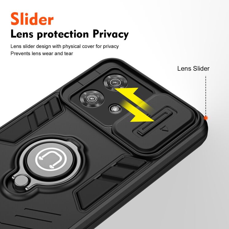 Захисний чохол Deexe Armor MagShield для Motorola Edge 40 Neo - Grey: фото 3 з 7