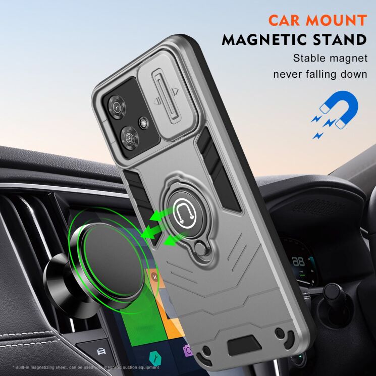 Захисний чохол Deexe Armor MagShield для Motorola Edge 40 Neo - Grey: фото 5 з 7