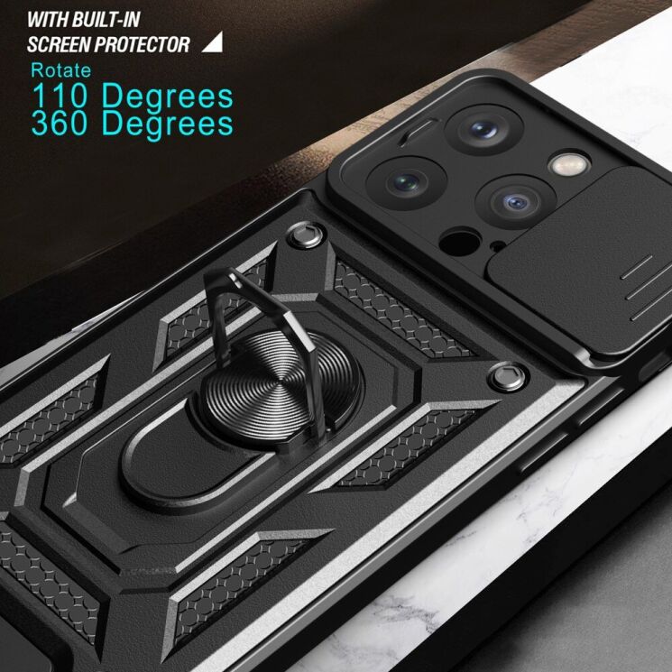 Защитный чехол Deexe Armor Shield для Apple iPhone 15 Pro Max - Black: фото 7 из 9