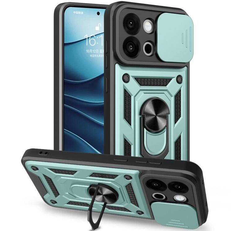 Захисний чохол Deexe Armor Shield для OnePlus 13T - Green: фото 1 з 9