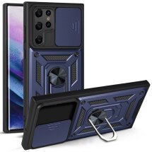Защитный чехол Deexe Armor Shield для Samsung Galaxy S22 Ultra (S908) - Blue: фото 1 из 9