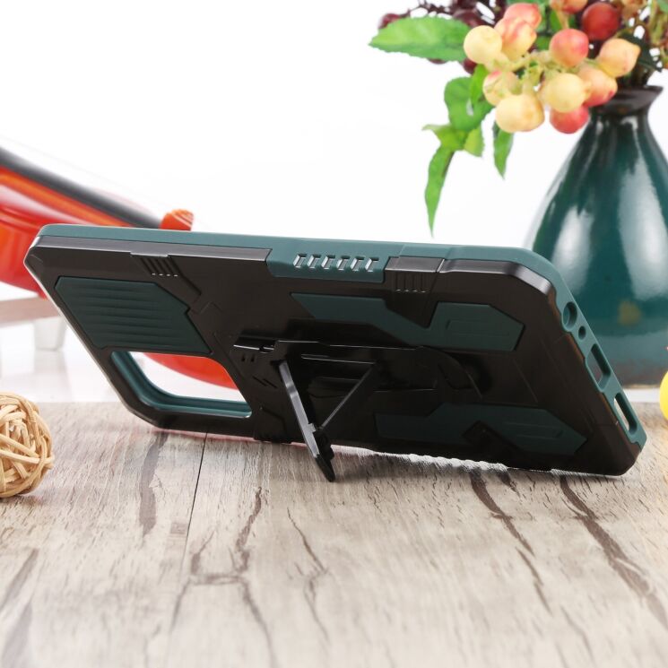 Защитный чехол Deexe Armor Warrior для Infinix Note 10 Pro (X695C) - Green: фото 5 из 5