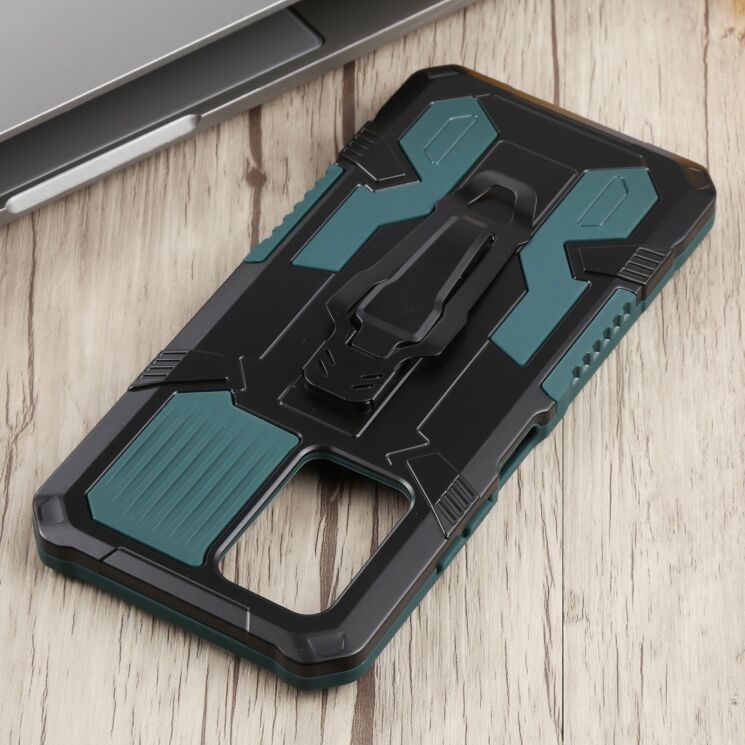 Защитный чехол Deexe Armor Warrior для Infinix Note 10 Pro (X695C) - Green: фото 4 из 5