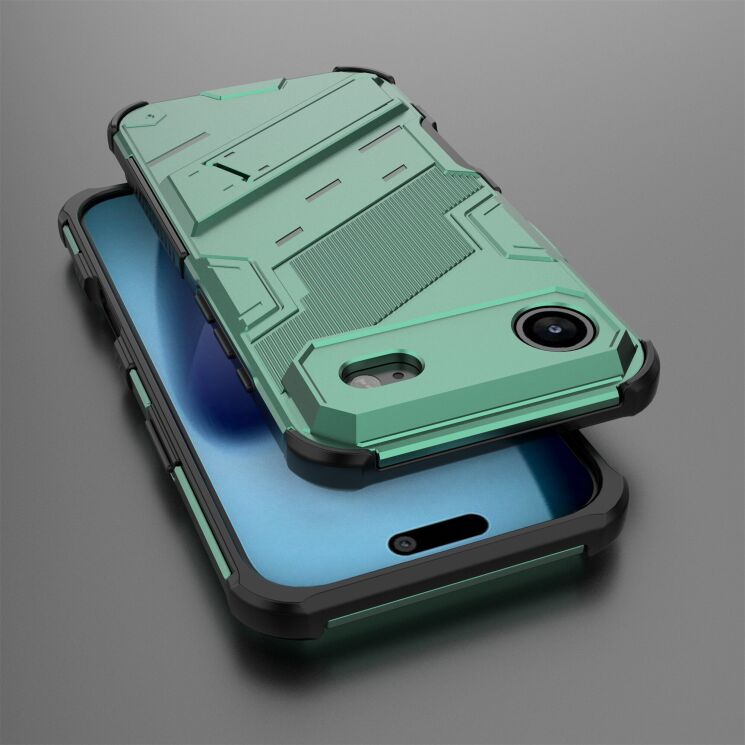 Захисний чохол Deexe Bibercas для Apple iPhone 17 Air - Green: фото 5 з 6