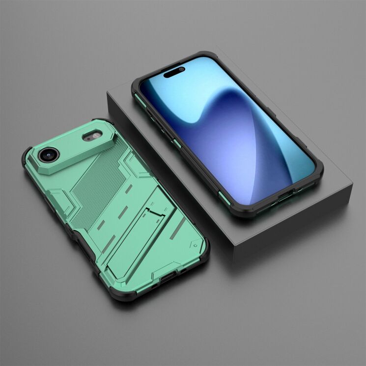 Захисний чохол Deexe Bibercas для Apple iPhone 17 Air - Green: фото 4 з 6