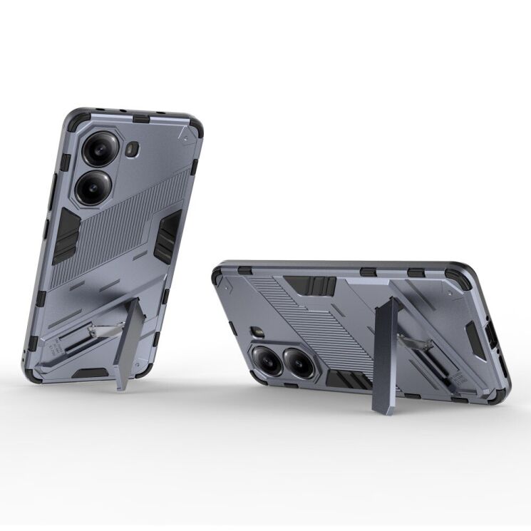 Захисний чохол Deexe Bibercas для Xiaomi Poco X7 Pro - Dark Blue: фото 2 з 6