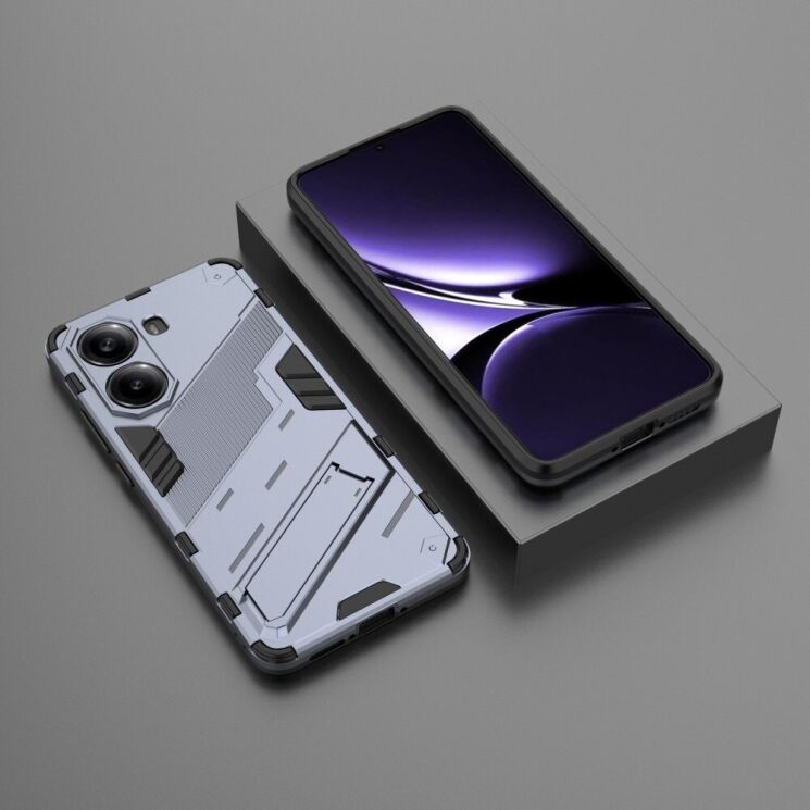 Захисний чохол Deexe Bibercas для Xiaomi Poco X7 Pro - Dark Blue: фото 5 з 6