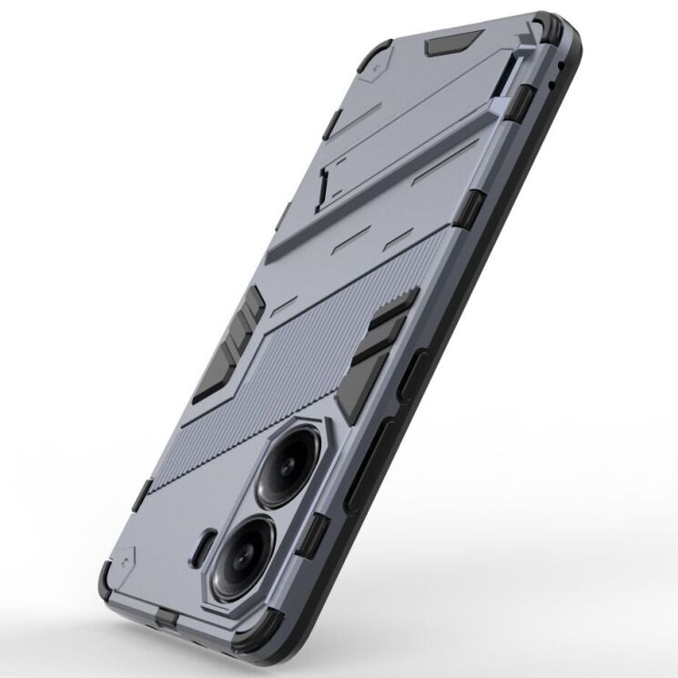 Захисний чохол Deexe Bibercas для Xiaomi Poco X7 Pro - Dark Blue: фото 3 з 6