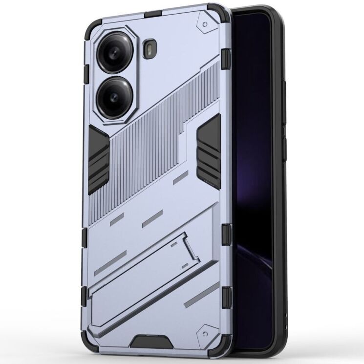 Захисний чохол Deexe Bibercas для Xiaomi Poco X7 Pro - Dark Blue: фото 1 з 6