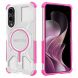 Защитный чехол Deexe Clear Bibercas для Samsung Galaxy S25 Edge (S937) - Pink (377571P). Фото 1 из 7