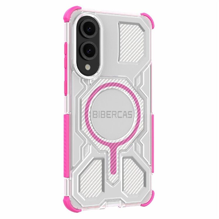 Защитный чехол Deexe Clear Bibercas для Samsung Galaxy S25 Edge (S937) - Pink: фото 3 из 7