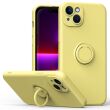 Защитный чехол Deexe Color Shell для Apple iPhone 14 - Yellow (304545Y)