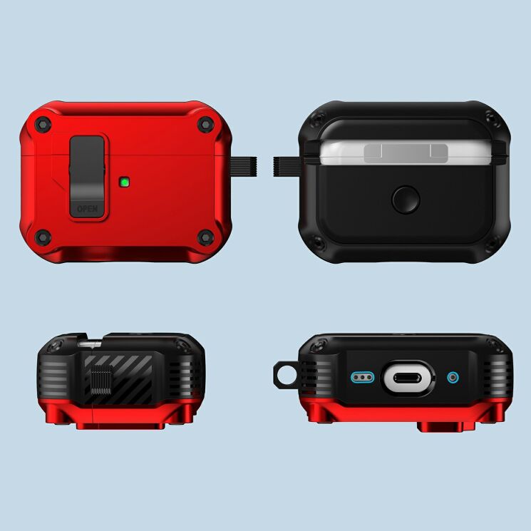 Защитный чехол Deexe Defender Armor для Apple AirPods Pro 3 - Purple (390131V) Защитный чехол Deexe Defender Armor для Apple AirPods Pro 3 - Purple: фото 8 из 9