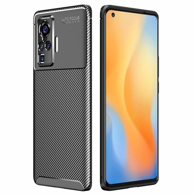 Защитный чехол Deexe Fusion для VIVO X50 Pro - Black: фото 1 из 16