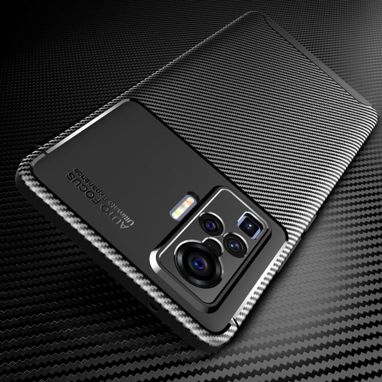 Захисний чохол Deexe Fusion для VIVO X50 Pro - Brown: фото 4 з 10