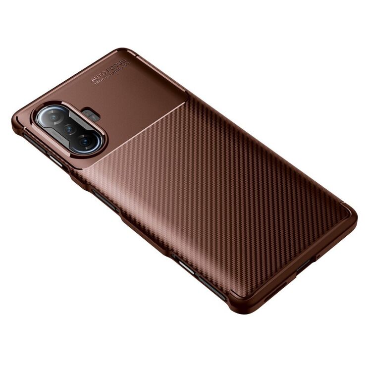 Защитный чехол Deexe Fusion для Xiaomi Redmi K40 Gaming - Brown: фото 2 из 9