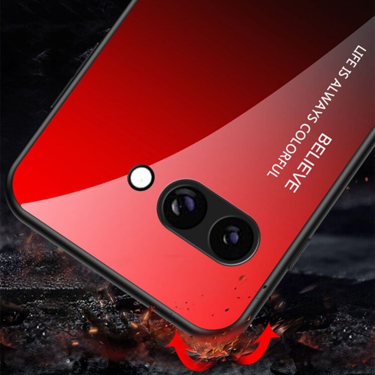Захисний чохол Deexe Gradient Color для Google Pixel 9a - Red / Black: фото 5 з 15