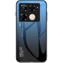 Захисний чохол Deexe Gradient Color для Infinix Note 40 Pro - Black / Blue: фото 1 з 7