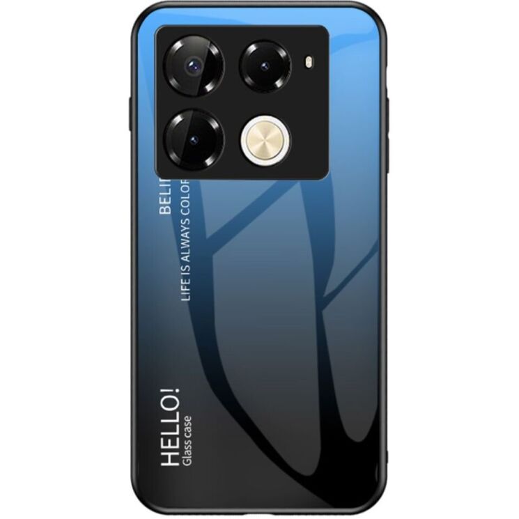 Защитный чехол Deexe Gradient Color для Infinix Note 40 Pro - Black / Blue: фото 1 из 7