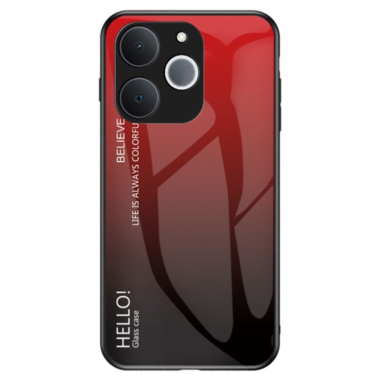 Защитный чехол Deexe Gradient Color для Realme Note 70 - Red / Black: фото 1 из 9