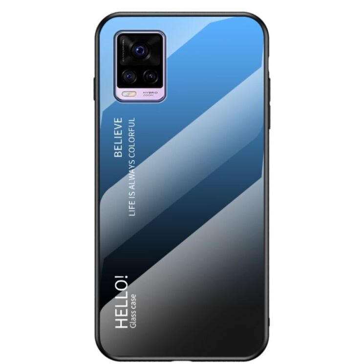 Защитный чехол Deexe Gradient Color для VIVO V20 - Black / Blue: фото 1 из 11