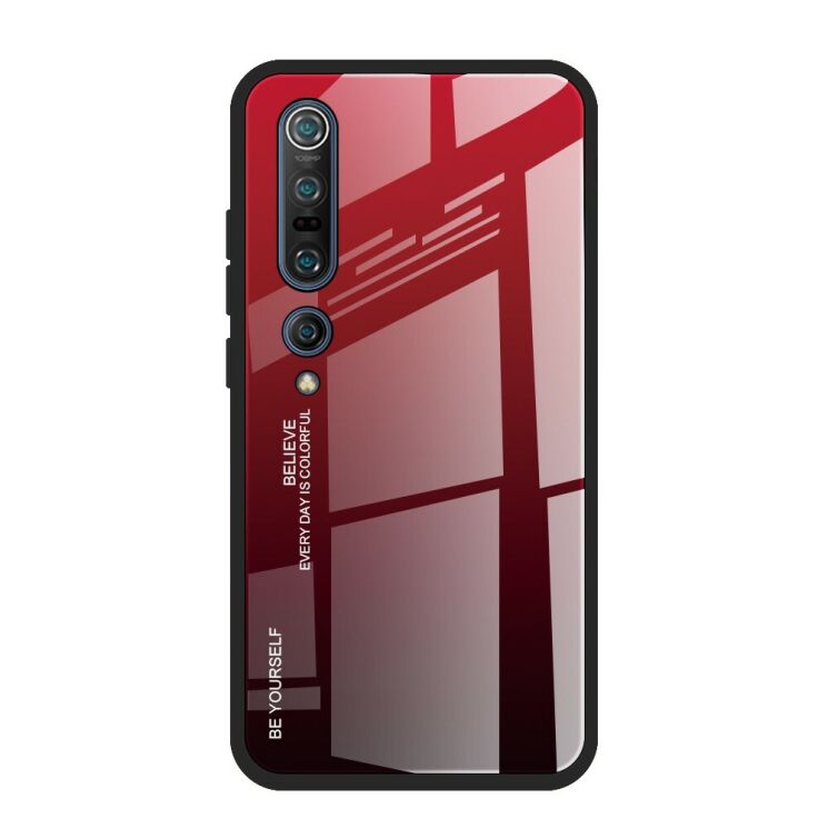 Защитный чехол Deexe Gradient Color для Xiaomi Mi 10 Pro - Red / Black: фото 1 из 3