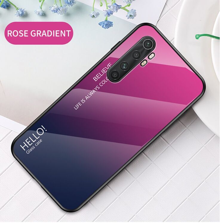 Захисний чохол Deexe Gradient Color для Xiaomi Mi Note 10 Lite - Rose / Dark Blue: фото 2 з 10