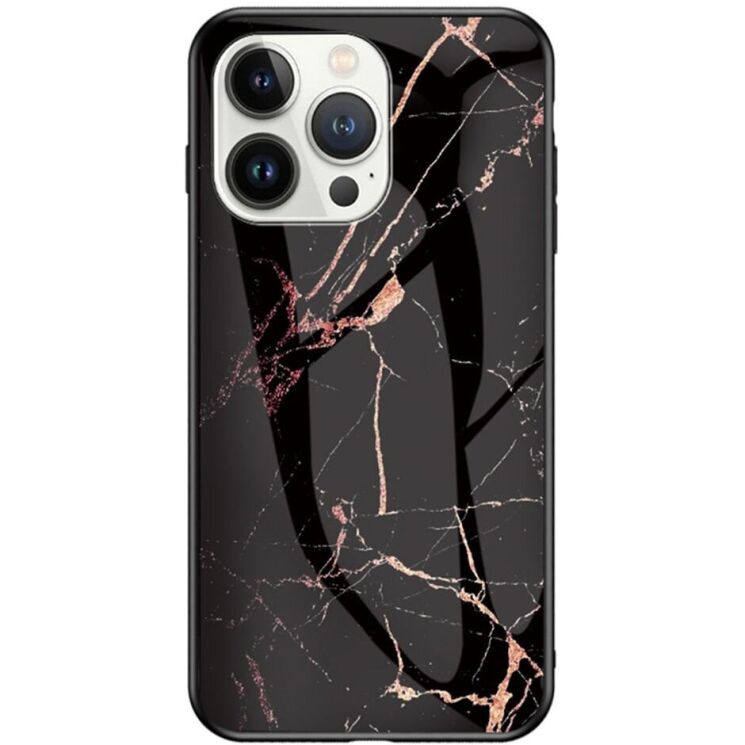 Защитный чехол Deexe Gradient Pattern для Apple iPhone 16 Pro Max - Black / Gold: фото 1 из 8