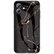 Защитный чехол Deexe Gradient Pattern для Apple iPhone 16 - Black / Gold: фото 1 из 9