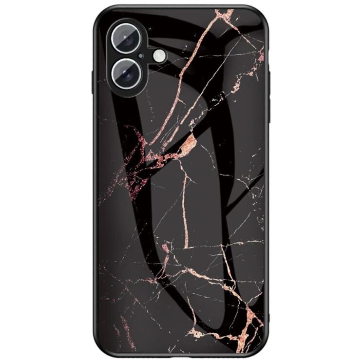 Защитный чехол Deexe Gradient Pattern для Apple iPhone 16 - Black / Gold: фото 1 из 9
