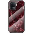 Защитный чехол Deexe Gradient Pattern для OPPO Reno 5 Lite - Red (278716R)