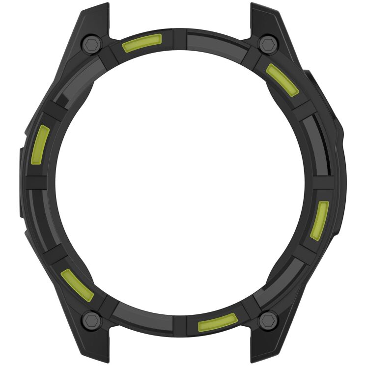 Защитный чехол Deexe Hollow Cover для Garmin Tactix 8 (47mm) - Black / Green: фото 4 из 7