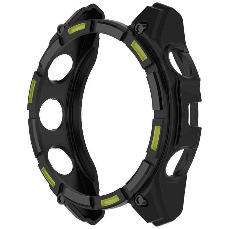 Защитный чехол Deexe Hollow Cover для Garmin Tactix 8 (47mm) - Black / Green: фото 2 из 7