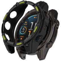 Защитный чехол Deexe Hollow Cover для Garmin Tactix 8 (47mm) - Black / Green: фото 1 из 7