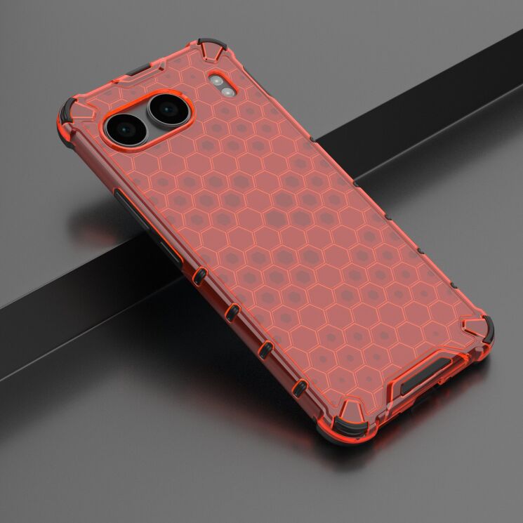 Захисний чохол Deexe Honeycomb Series для OnePlus Nord 4 - Red: фото 3 з 5