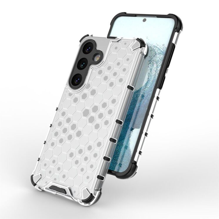 Защитный чехол Deexe Honeycomb Series для Samsung Galaxy S25 Plus (S936) - Grey: фото 3 из 9