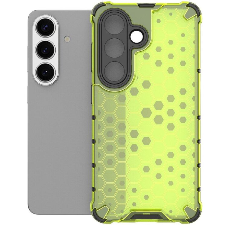 Защитный чехол Deexe Honeycomb Series для Samsung Galaxy S26 Ultra - Green: фото 2 из 6
