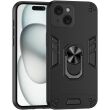Защитный чехол Deexe Hybrid Shell для Apple iPhone 15 - Black (371526B)
