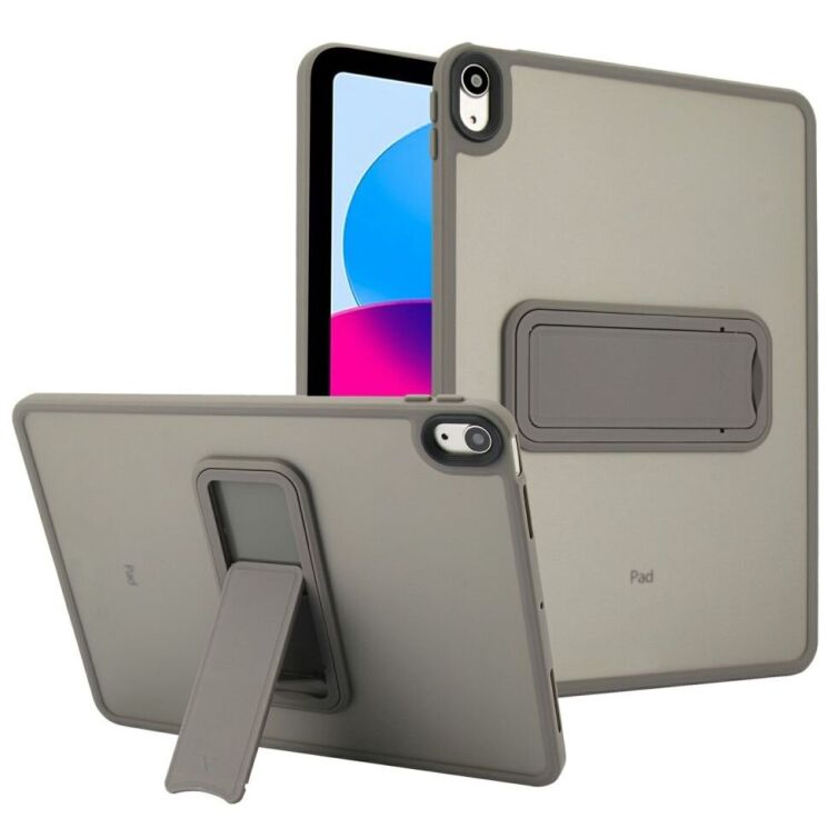 Защитный чехол Deexe Kick Shell для Apple iPad 10.9 (2022) / iPad 11 (2025) - Grey: фото 1 из 10
