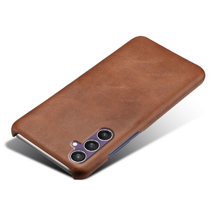 Захисний чохол Deexe Leather Back Cover для Samsung Galaxy S23 FE - Brown: фото 4 з 4