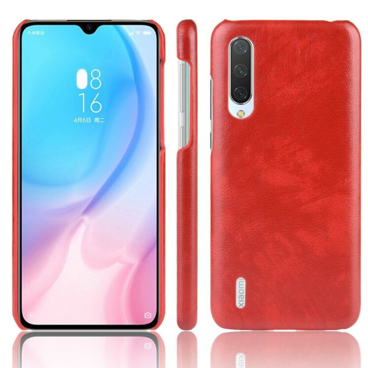 Захисний чохол Deexe Leather Back Cover для Xiaomi Mi CC9 / Mi 9 Lite - Red: фото 1 з 6
