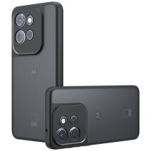 Защитный чехол Deexe Matte Skin для Motorola Edge 50 Neo - Transparent / Black: фото 1 из 13