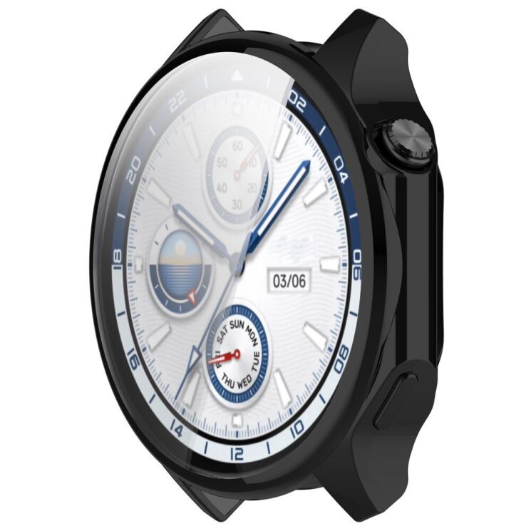 Защитный чехол Deexe Protective Frame для OPPO Watch X / OnePlus Watch 2 - Black: фото 5 из 7