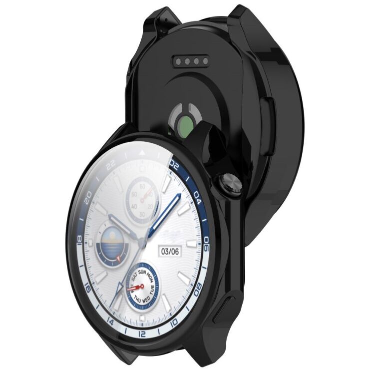Защитный чехол Deexe Protective Frame для OPPO Watch X / OnePlus Watch 2 - Black: фото 6 из 7